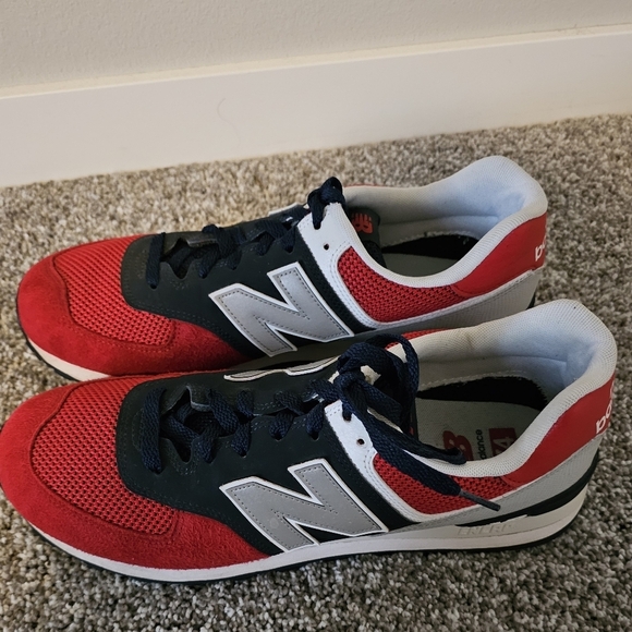 New Balance Men's 574 Pebbled Sport Team Shoes sz 12 - Picture 5 of 10